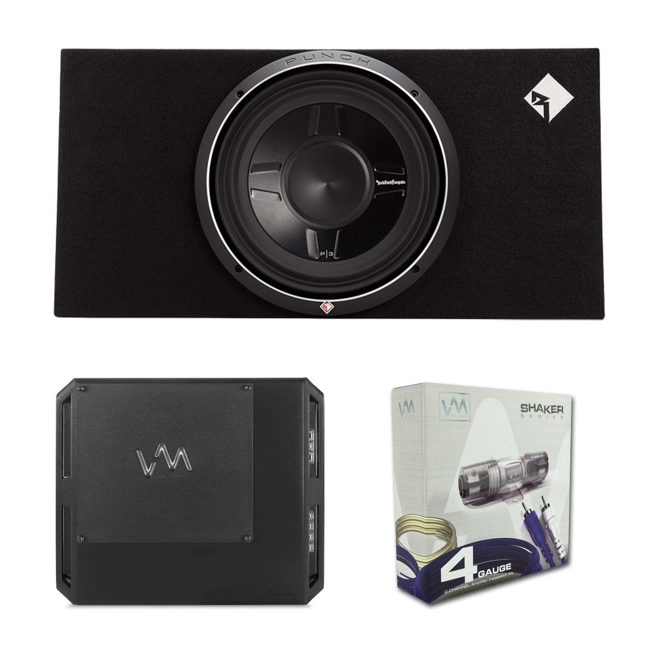 Rockford Fosgate P3s 1x12 12\" 800w Shallow Subwoofer Class D Amp 2 Ohm Wiring-Diagram Rockford Fosgate P3 Wiring